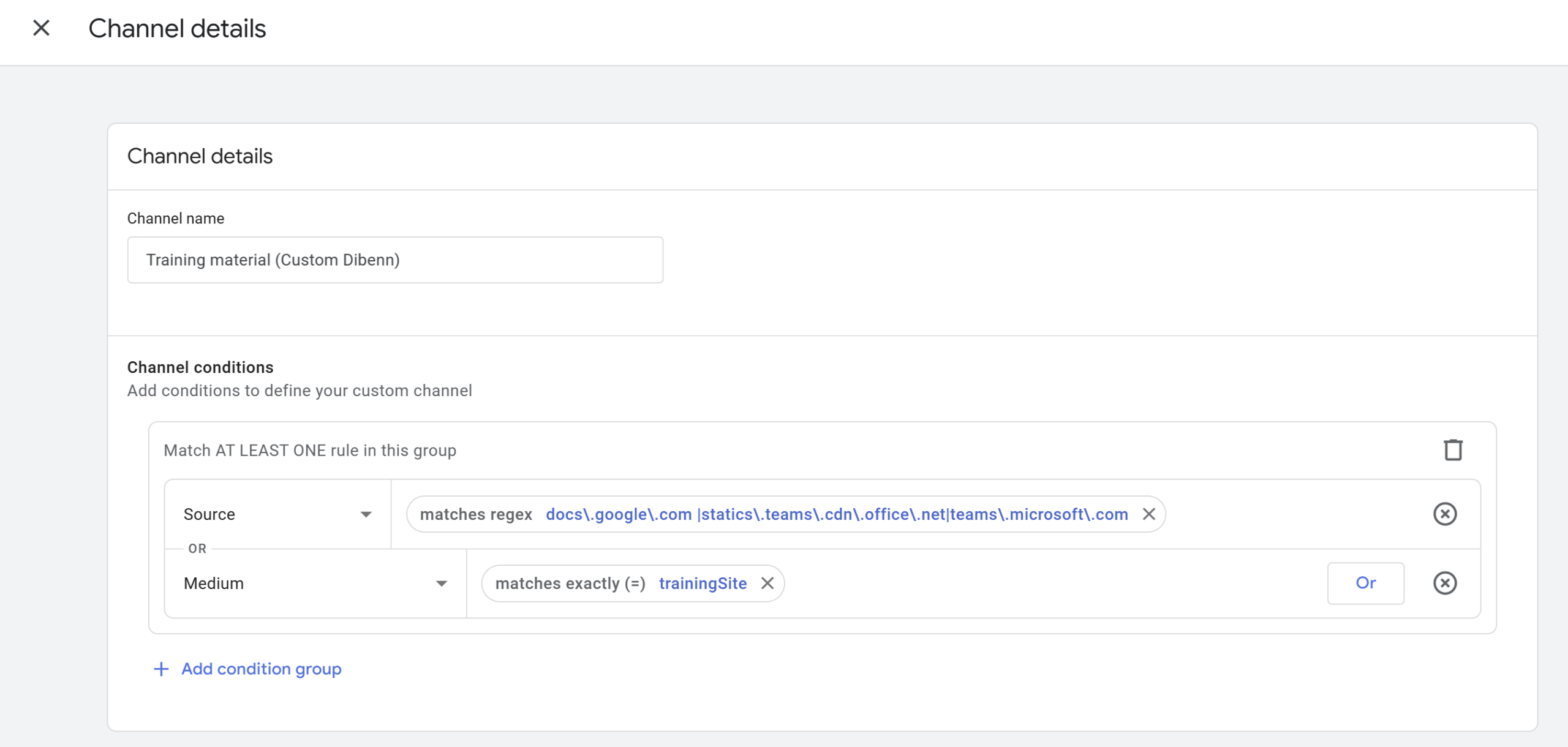 GA4_personnalisation des canaux